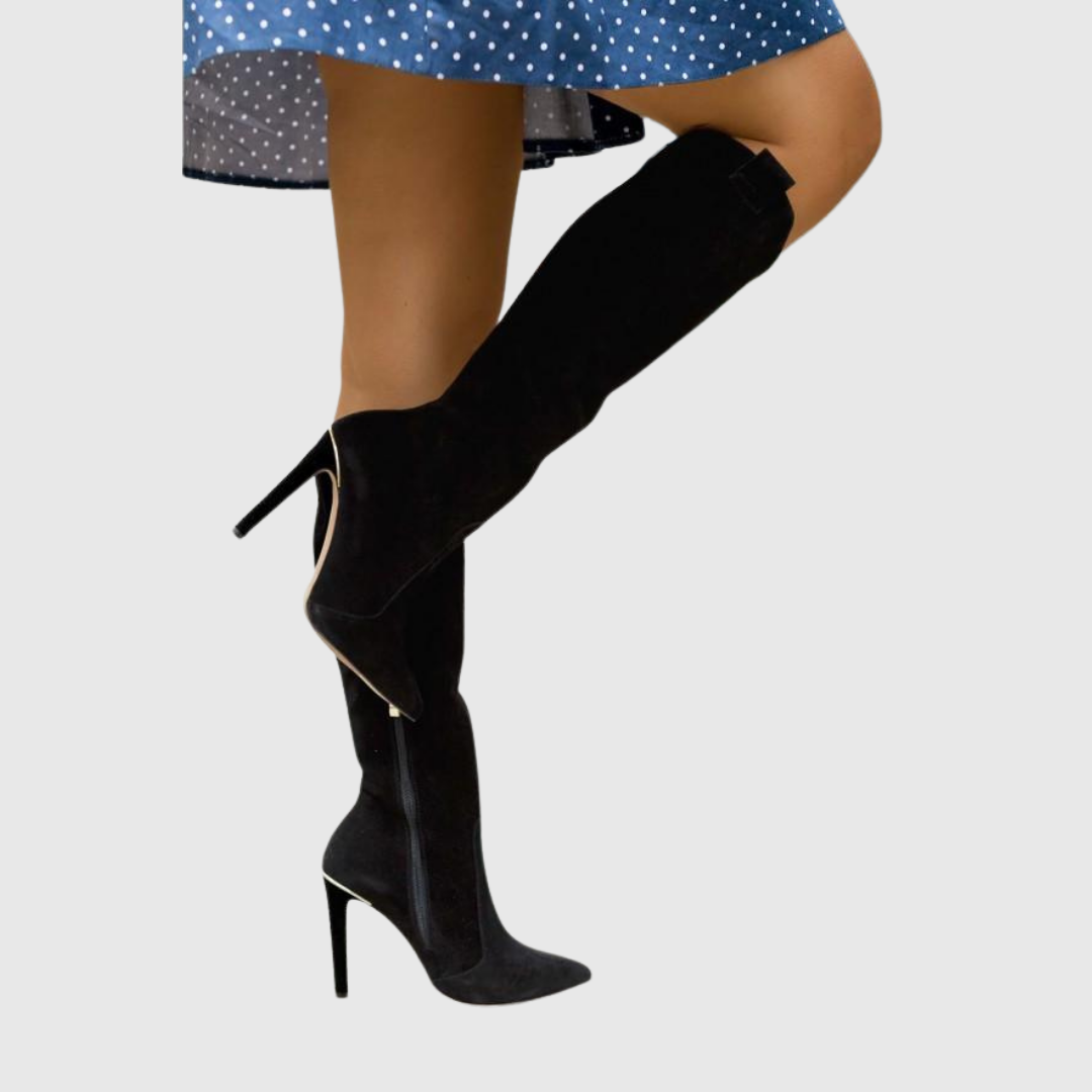 Aureline | Chic Stiletto Leather Boots