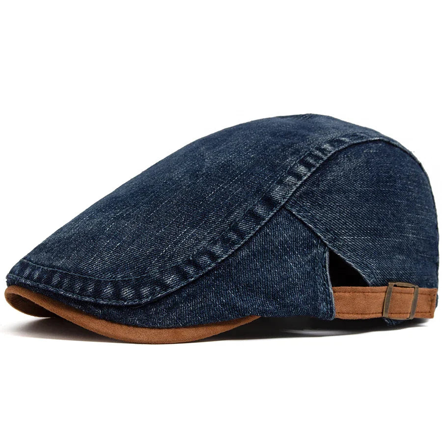 Bloom™ | Premium Denim Flat Cap – Timeless Style & Everyday Comfort