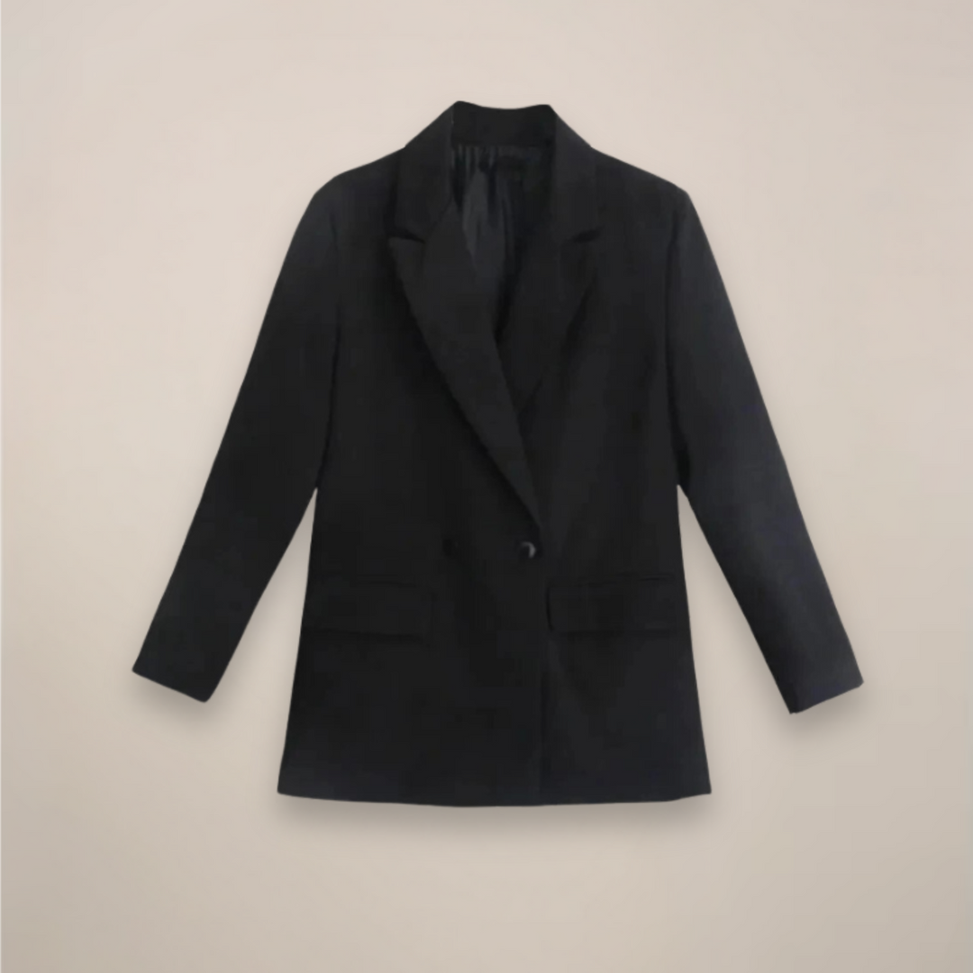 Women’s Oversized Double-Breasted Blazer Coat – Long Smart Jacket for Autumn/Winter