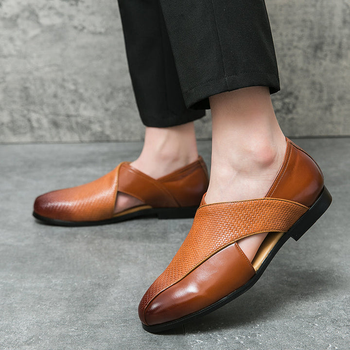 Breathable Leather Loafers