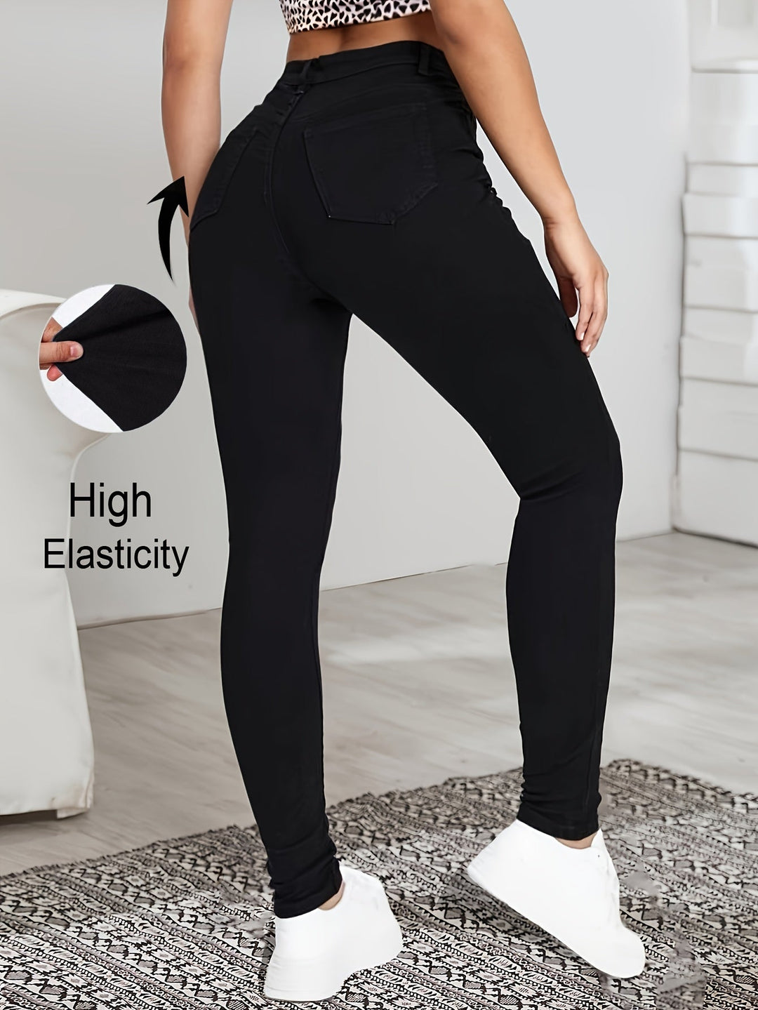LISETTE | Sleek High-Waist Skinny Jeans