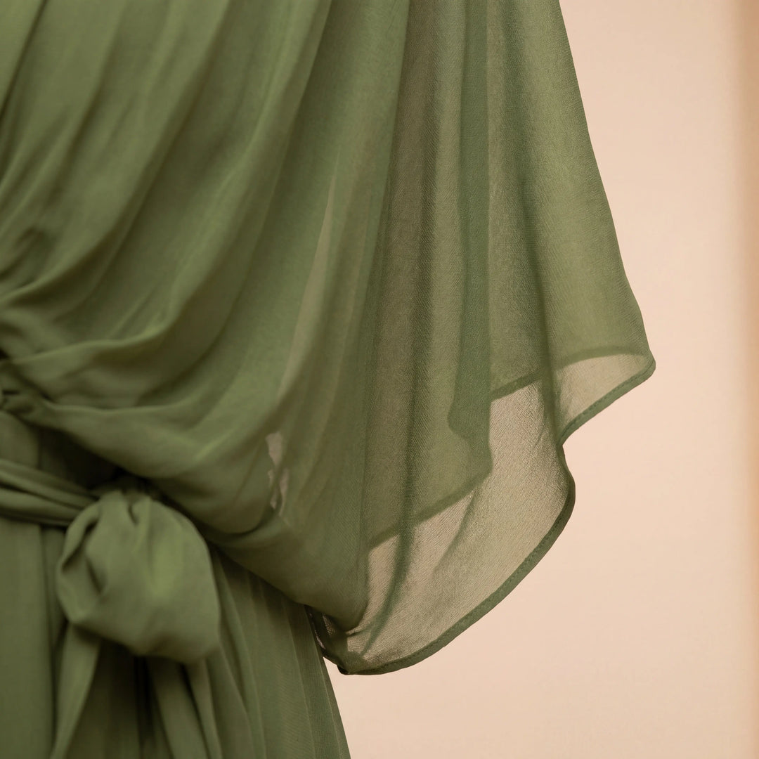 Tilly - Elegant V-Neck Chiffon Dress