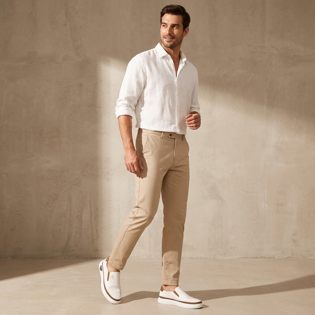 Oliver – Men’s Leather Slip-On Sneakers