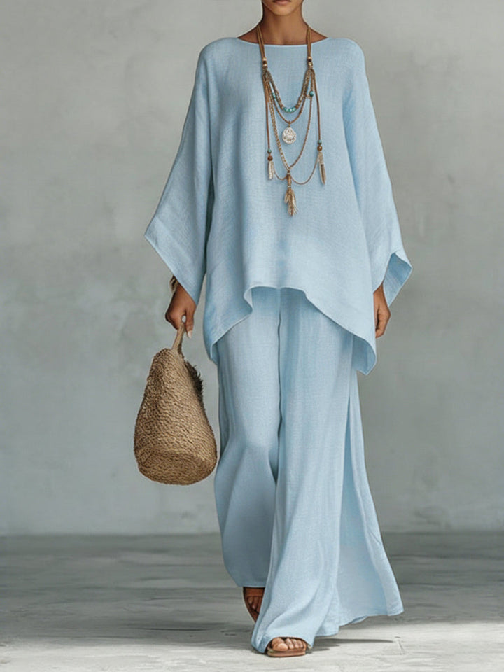 Celine™ | Elegant Linen Two-Piece Set