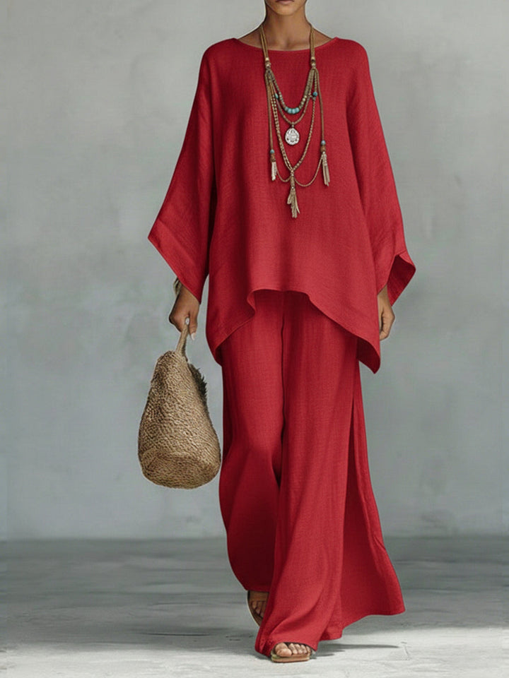 Celine™ | Elegant Linen Two-Piece Set
