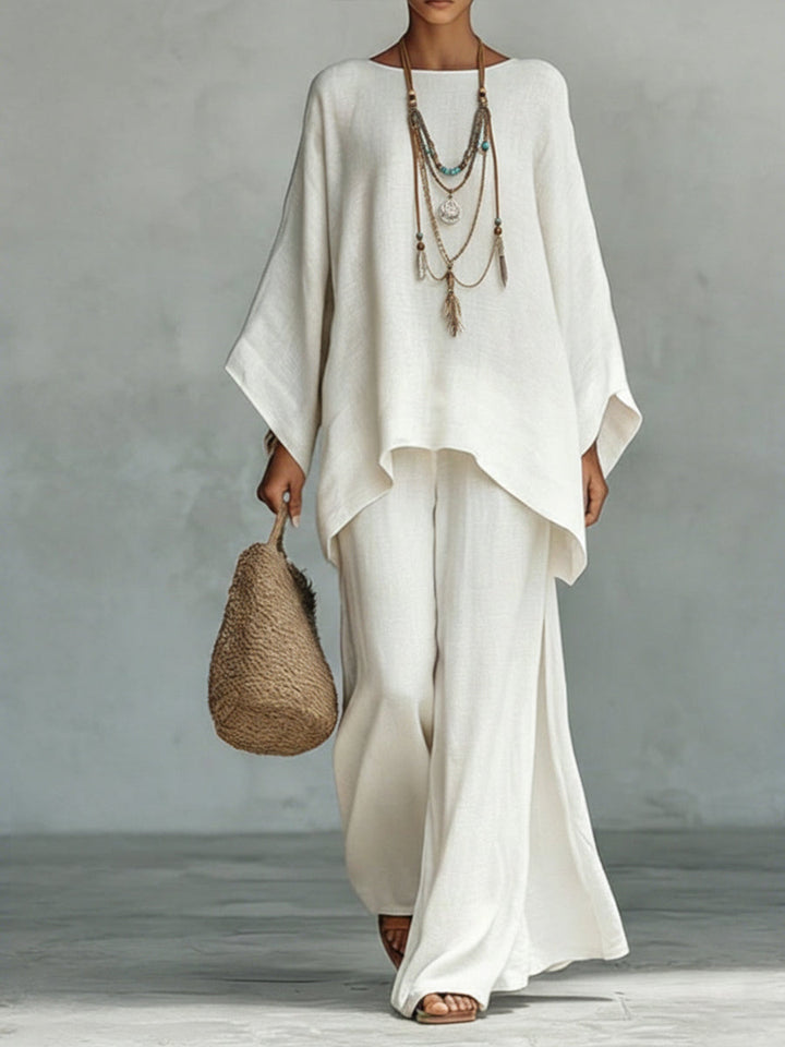 Celine™ | Elegant Linen Two-Piece Set